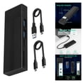 thumbnail image 2 of Carcasa M.2 NVMe SATA M-Key (clave B + M) portátil para 2242/2260/2280 Mini carcasa de aleación de aluminio con Cable USB C a C para teléfono portátil , negro Sunnimix Estación de acoplamiento, 2 of 8
