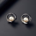 thumbnail image 6 of SPRING PARK Women Necklace Set Faux Pearl Jewelry Earrings Wedding Round Fashion Bridal Pendant, 6 of 8