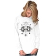 thumbnail image 4 of Celestial Skull Lunar Moon Cycle Plus Size Long Sleeve Graphic Tee Shirt Brisco Brands 3X, 4 of 5