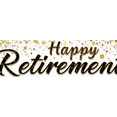 thumbnail image 4 of Elegant Design Happy Retirement Gold Confetti Celebration Banner for Retirement Party Indoor Decoration Photo Backdrop, 4 of 8