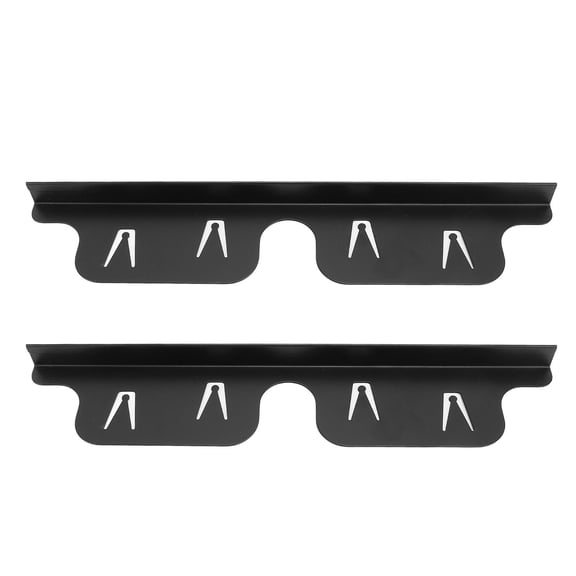 BIMZUC Adjustable Stainless Steel Stove Crevice Covers, 2‑Pair, 35‑70cm, Black, Dishwasher‑Safe, Heat‑Resistant Kitchen Guard