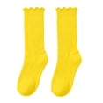 thumbnail image 2 of Dlentnea Girls Boys Crew Socks School Uniform Dress Solid Color Comfortable Casual Spring Sock for Kids, 2 of 6