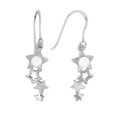 thumbnail image 1 of Boucles d'Oreilles Étoiles - Or Blanc Argent 925, 1 of 1