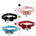 thumbnail image 1 of Xihbxyly Collar para Mascotas, Diseño de Terciopelo Rosa, Lazo Multicolor, Hebilla de Acero Ajustable, Ajuste Cómodo, para Razas Pequeñas, Accesorio para Gatos, Gatitos y Cachorros, Paquete de 1 Piez, 1 of 2