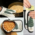 thumbnail image 5 of Yayeee Oven Mitts and Pot Holder Set of 4 Heat Resistant Kitchen Gloves Baking Hot Pad, Hand Drawn Christmas, 5 of 5