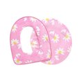 thumbnail image 1 of Juego de 2 unidades de funda para asiento de inodoro de baño, forro polar de Coral blando, cojín, alfombrilla lavable (rosa), 1 of 3
