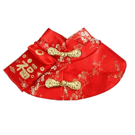 Dogs Festival Cloak Chinese New Year Costume Pet Party Cloak Holiday Photo Wear