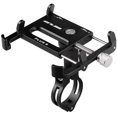 thumbnail image 1 of Bicycle & Motorcycle Phone Mount - Aluminum Bike Phone Holder with 360°Rotation Adjustable Handlebar Phone Holder Compatible with iPhone XS XR 8 Plus,Compatible with Samsung S9/S8 (BLACK), 1 of 6