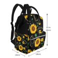thumbnail image 2 of Fotbe Sunflowers3 Mochila Maternidad - Lona de Sarga Impermeable, Mochila de Pañales de Gran Capacidad con Múltiples Bolsillos y Correas Ajustables, 2 of 6