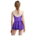 thumbnail image 4 of iiniim Girls Sparkly Figure Skating Sleeveless Ruffle Tiered Skirt Shiny Ice Skating Dress Dancewear Purple 8, 4 of 7