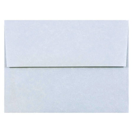 UPC: 0609722709347 | JAM Paper A2 Envelopes  Blue Parchment  4.4 x 5.8  25/Pack