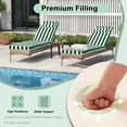 thumbnail image 3 of DTTRA Chaise Lounge Cushions Outdoor, 80 x 26 x 3 Inch, Waterproof Lounge Chair Cushion for Outdoor Furniture, Patio Lounger Pads with Removable Cover Ties Pillow for Pool, Garden Loungers, 3 of 7