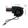 thumbnail image 5 of Sinyiin Dense Plastic Air Blower For Outdoor Barbecue Fire Starting Flue Starter Photovoltaic Power Consistent, 5 of 5
