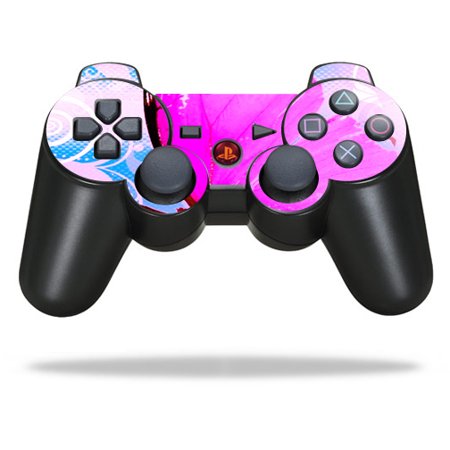 Protective Vinyl Skin Decal Skin Compatible With Sony PlayStation 3 PS3 Controller wrap sticker skins Pink Butterfly