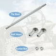 thumbnail image 4 of 2pcs M8 200mm Adjustable Steering Tie Rod Ball Joint for 49cc Electric ATV Go Kart Steering Column Steering Suspension, 4 of 6