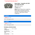 thumbnail image 2 of Brake Caliper - Compatible with 2009 - 2010 Dodge Ram 2500, 2 of 2