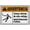 Warning Sign 2, variant on Spanish Warning Hazardous Voltage Overhead Sign 8"x12", Aluminum Tin Warning Signs for Home Outdoor Garden, Weatherproof Bilingual Electrical Sign