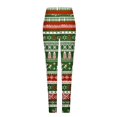 thumbnail image 3 of Christmas Leggings for Women Elastic High Waist Festive Print Tight Pants Workout Yoga Pants Holiday Leggings, 3 of 5