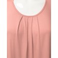 thumbnail image 2 of Doublju Women's Modest Sleeveless Full Shoulder High Neck Layering Shell PEACH XL, 2 of 5