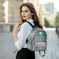 thumbnail image 6 of FORMRS Mini Backpack Purse for Women Travel Daypack Casual Shoulder Bag, Purple Forest Scene, 6 of 7