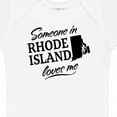 thumbnail image 4 of Inktastic Someone in Rhode Island Loves Me Boys or Girls Baby Bodysuit, 4 of 5
