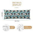 thumbnail image 3 of Fotbe PUG HEAD And Flower Funda para Almohada Corporal con Diseño, Funda de Microfibra Ultrasuave de 20x54 Pulgadas, Ropa de Cama Elegante, 3 of 7