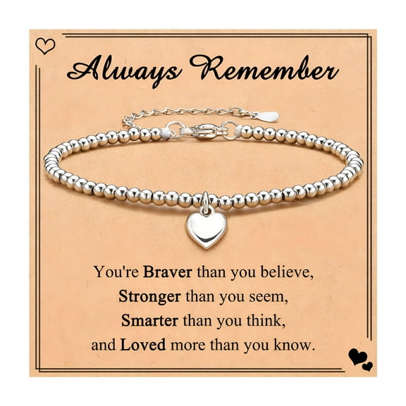 DESIGNICE Bracelet for Women Teenage Girls Inspirational Always Remember Gifts Bracelet for Family Friend Thank You Appreciation Gifts for Wife Girlfriend Auntie Sister Mom Gold Bracelets for Women