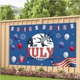 thumbnail image 5 of Qocolhg 4th of July Decorations Banner Outdoor Patriotic Memorial Day Independence Day Flag, Veterans Day Yard Sign Bunting Background for Photography for Indoor Home House Decor Party Supplies, 5 of 6