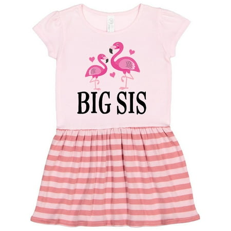 

Inktastic Sister Announcement Flamingo Sister Gift Toddler Girl Dress