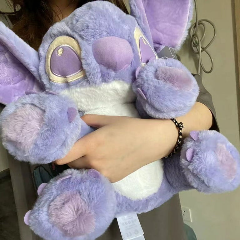 Disney Film Cartoon Stitch Figure Plush Toys Blue Purple Large Pillow  Kawaii Doll Birthday Gift For Kids Girls Bed Sofa Decor