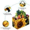 thumbnail image 3 of Sunflower seamless printing Large Capacity Reusable Foldable Oxford Cloth Toy Basket - Beach Bag, Shopping Bags, Laundry Basket, 3 of 7