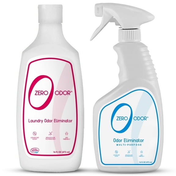 Zero Odor Scent Booster and Laundry Odor Eliminator Kit with Multi-Purpose Home Deodorizer