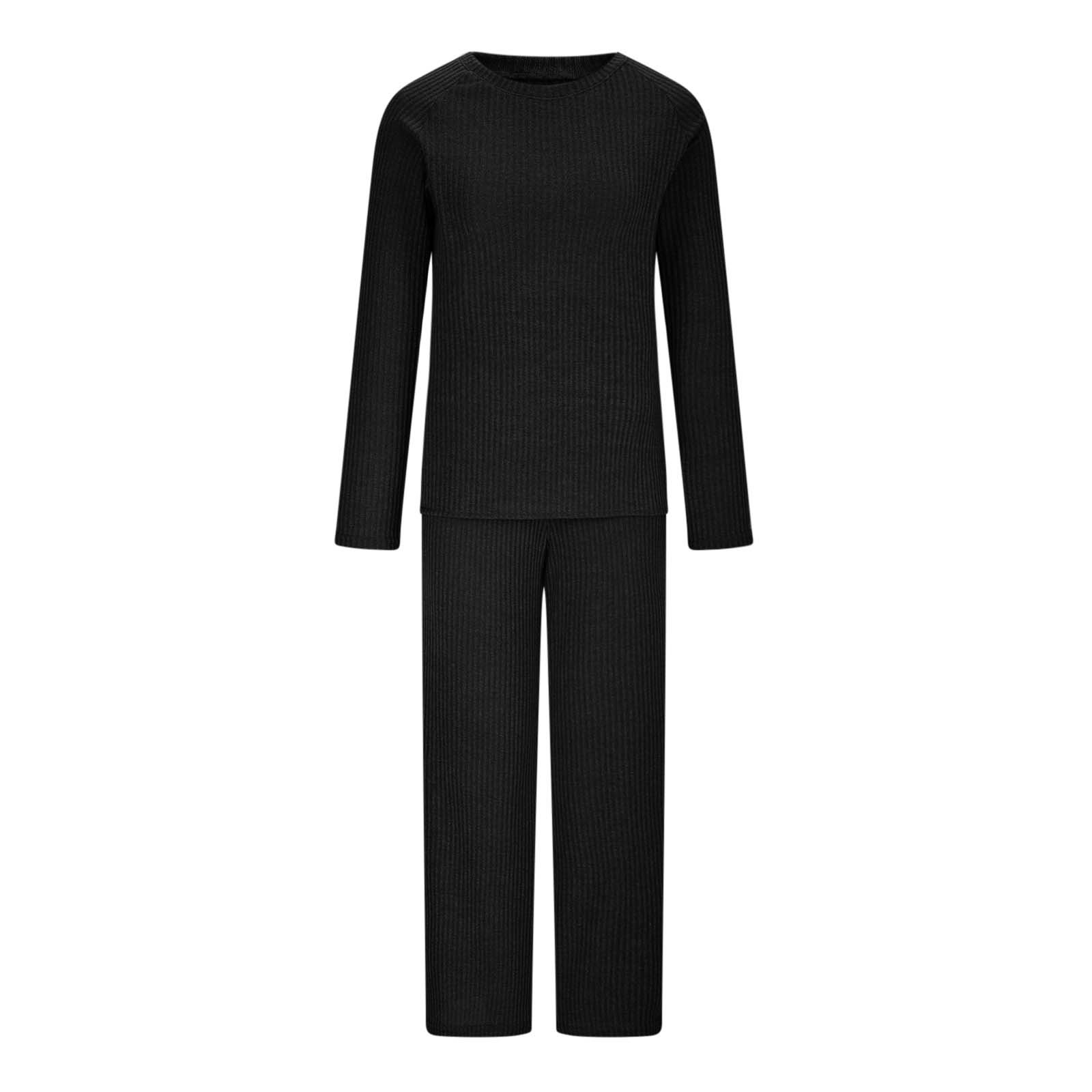 Women's Casual Ribbed Knit 2 Piece Outfit Long Sleeve Sweater Pullover and Wide Leg Long Pants Sweater Set Fall Clothes - image 5 of 8
