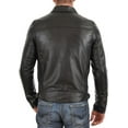 thumbnail image 3 of New Mens Leather Jacket Slim fit Biker Motorcycle Genuine lambskin jacket A104, 3 of 4