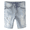LightBlue-2712, variant on KIDSCOOL SPACE Baby Little Big Boys Denim Shorts,Elastic Waistband Inside Ripped Holes Jeans Summer Wear, Light Blue,2-3 Years