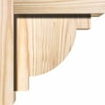 thumbnail image 3 of 5 1/2"W x 8"D x 8"H Alpine Smooth Corbel w/Backplate, Douglas Fir, 3 of 9