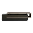 thumbnail image 4 of Pia Modern Engineered Wood TV Stand, TVs up to 80”, Black & Walnut, Veneer, 4 of 5