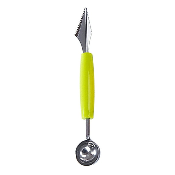 GROFRY Double-end Ball Scoop Labor-saving Anti-deformed Sawtooth Design Melon Ball Spoon Household Supplies