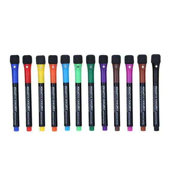 LanSuare Magnetic Dry Erase Markers, Colorful Fine Tip, Suitable for Whiteboard Use, Classroom Office Supplies, Home Organization
