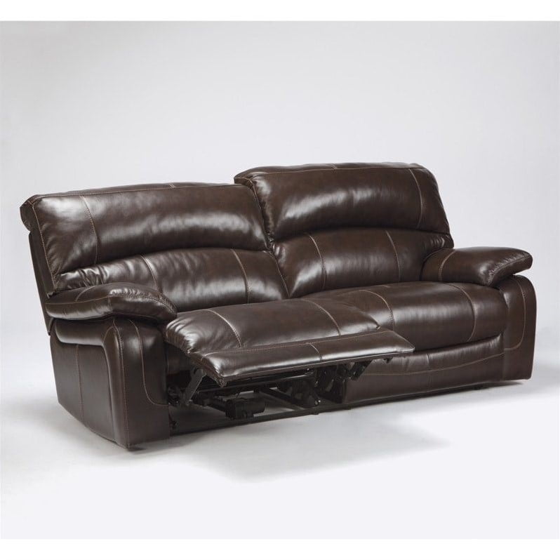 Ashley Furniture Damacio Leather, Ashley Furniture Leather Reclining Sofa
