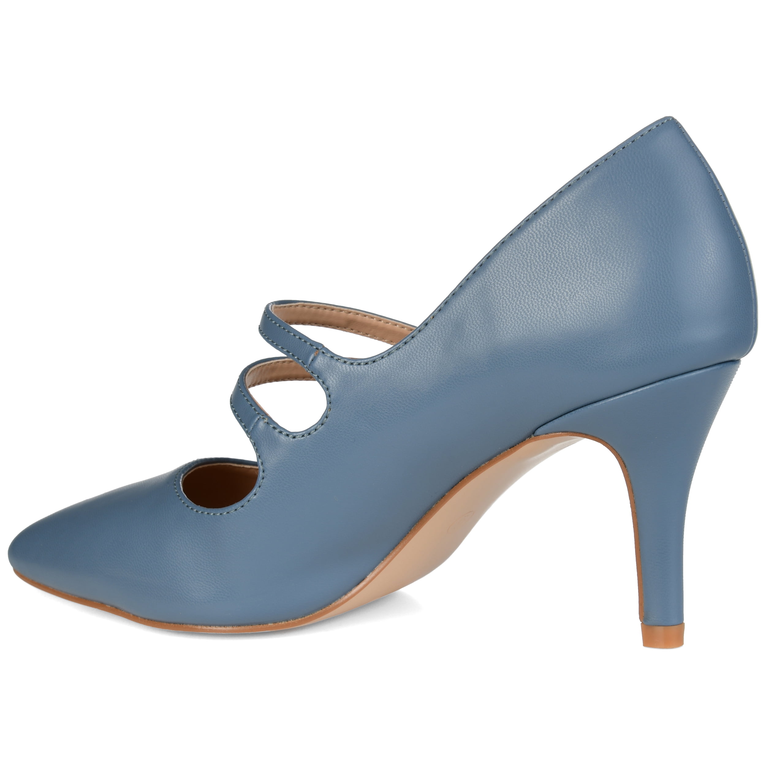 Journee Womens Sidney Pointed Toe Mid Heel Pumps