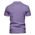 thumbnail image 5 of Mens Vintage Washed Polo Shirts Classic Fit Pullover Shirts Summer Lapel Button Tops Casual Retro Distressed Tee Top, M, 5 of 5