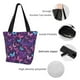 thumbnail image 4 of Balery Bright Purple Butterflies Bolsa de Hombro con Diseño, Bolsa Grande y Duradera, Bolsa Versátil para Compras, 4 of 6