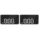 thumbnail image 2 of Coche HUD Big Font Digital Alarma Seguridad Velocímetro Accesorios para Automóviles, 2 of 8