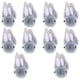 thumbnail image 3 of 10 Uds Mini conejo de peluche pequeño conejito muñeca suave conejito juguetes de peluche cesta de Pascua rellenos (4cm), 3 of 6