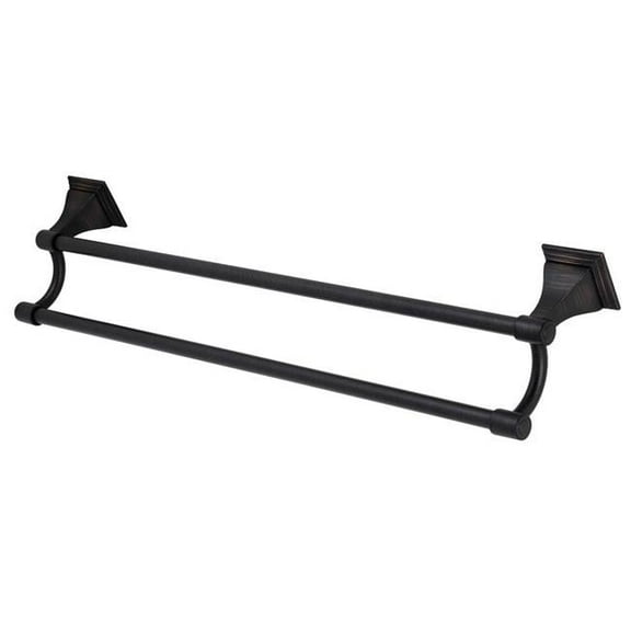 Kingston Brass BAH6123ORB Monarch 24-Inch Dual Towel Bar, Oil Rubbed Bronze