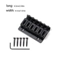 thumbnail image 4 of Wosthever Guitar Bridge Set with Screws and String 65mm Saddle Tailpiece Wrench Learning Part Replacement Metal 6 Beginners Professionals Type3, 4 of 6