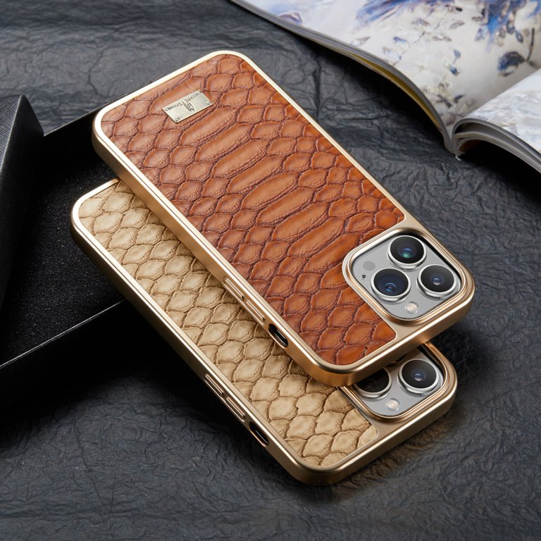 Snakeskin Design Luxury Leather Case For iPhone 11 12 Pro MAX 12