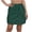 Green(Skirt), variant on Womens Utility Cargo Skirt, Elastic Waist Casual Mini Skirt with Pockets, Lightweight Athletic Hiking Skirt