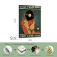 thumbnail image 4 of Vintage Inspirational Quote Lose Your Mind Find Your Soul Poster Wrapped Wooden Frame Wall Decor,,Canvas Wall Art for Living Room,Bedroom,Office,Ready to Hang, 4 of 5
